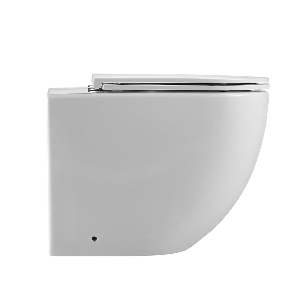 Sanitari bagno filomuro BathCore modello PureEssence Rimless/Tornado Quiet 57x36.5 cm - Bianco