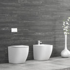 Sanitari bagno filomuro BathCore modello PureEssence Rimless/Tornado Quiet 57x36.5 cm - Bianco