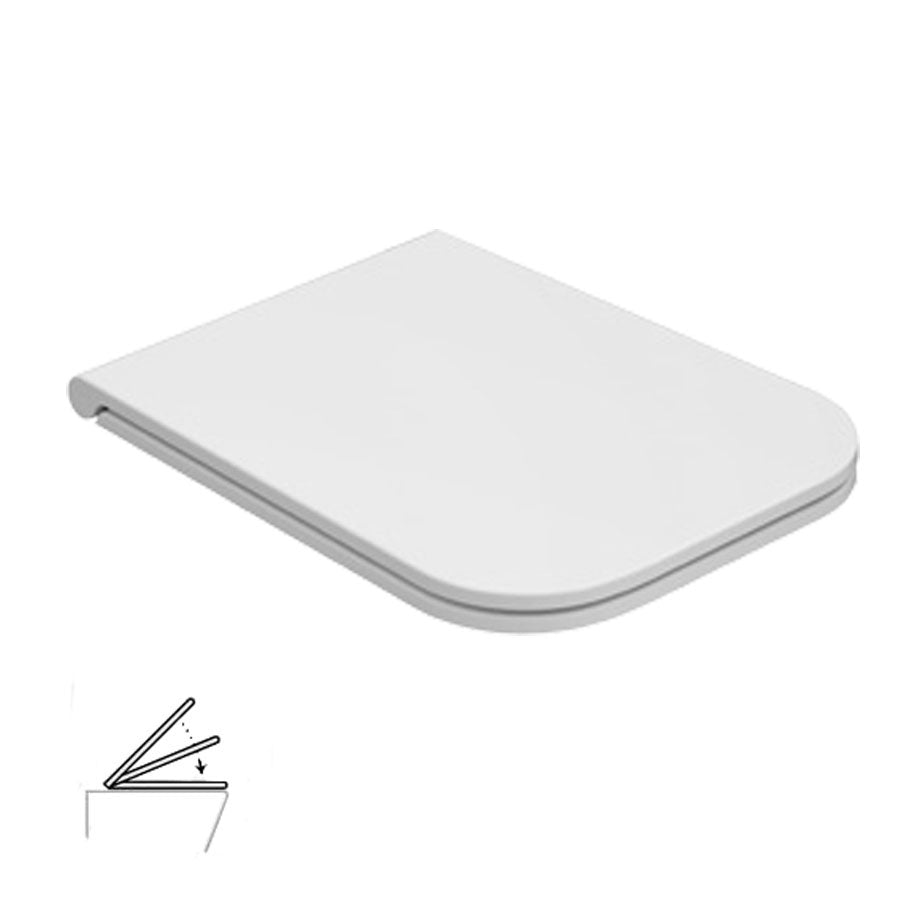 Coprivaso rimovibile STONE 45 sospesi bianco soft-close