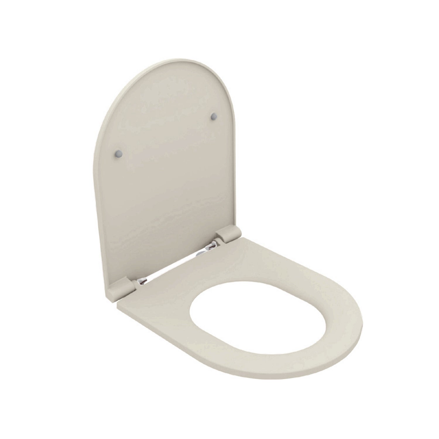 Copriwater Soft Close per vaso sospeso BathCore serie Infinity color Avorio Opaco