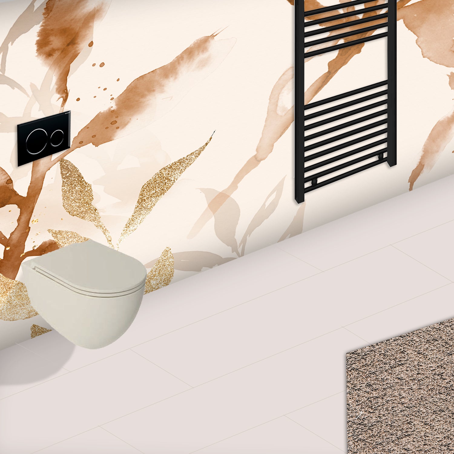 Vaso sospeso Rimless BathCore serie Infinity 53x36