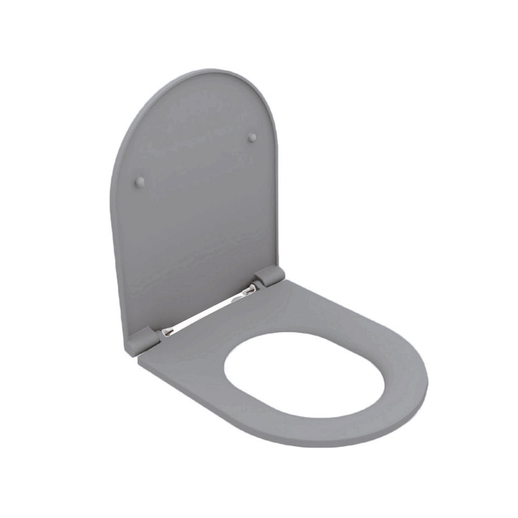 Copriwater Soft Close per vaso sospeso BathCore serie Infinity color Grigio Pietra Opaco