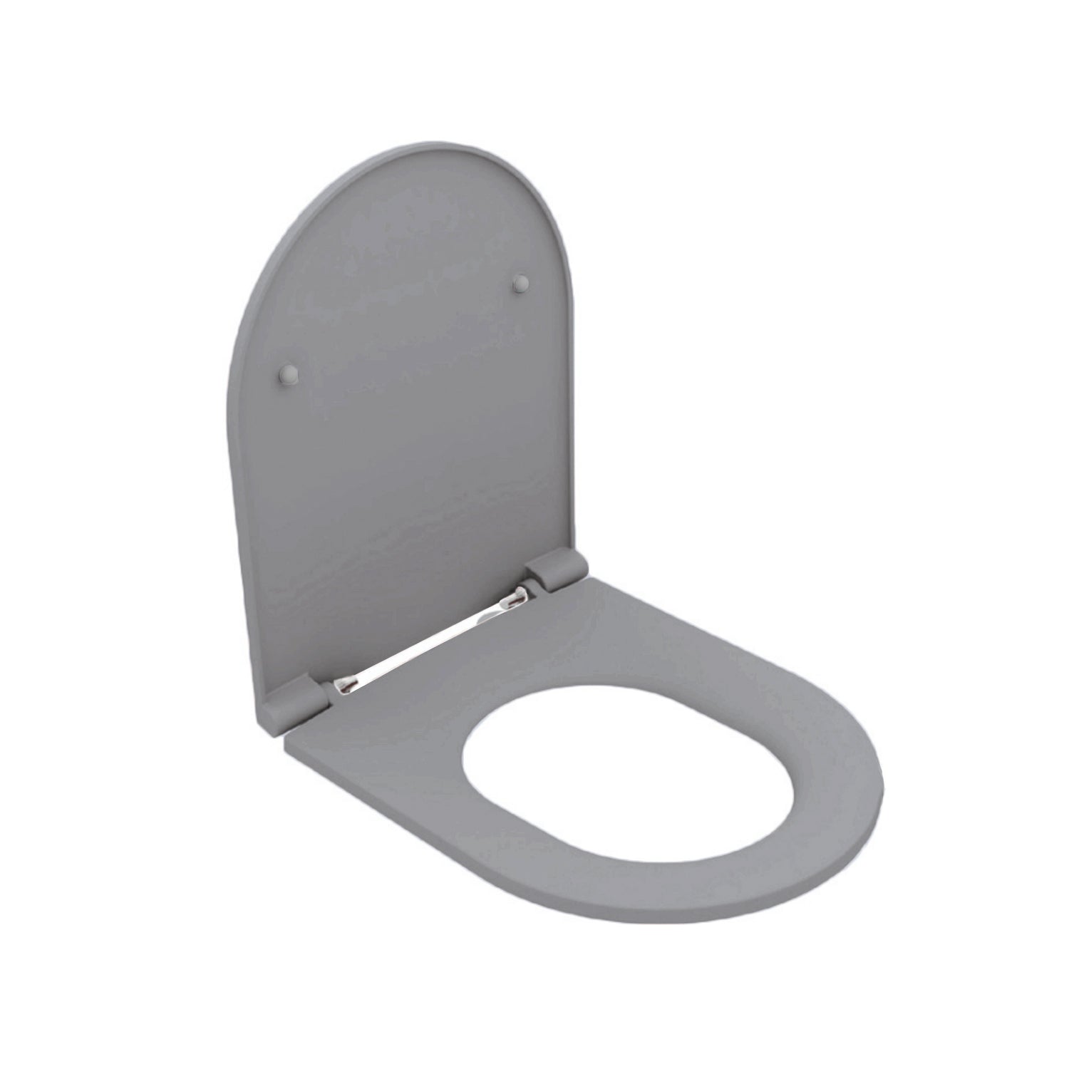 Copriwater Soft Close per vaso sospeso BathCore serie Infinity color Grigio Pietra Opaco