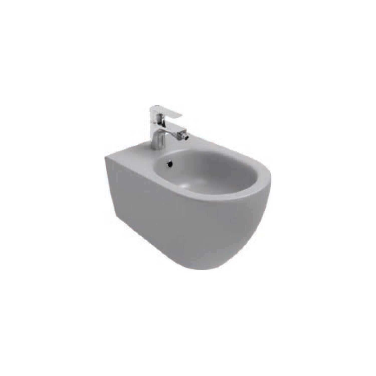 Bidet sospeso Rimless BathCore serie Infinity 53x36