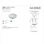 Lavabo d'appoggio Free Le Pietre Ceramica Globo finitura peperino grigio diametro 40 cm