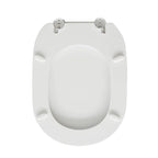 Sedile wc bianco dedicato a casa ceramica Azzurra serie Diana larghezza 36 cm