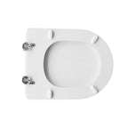 Sedile wc bianco per Azzurra vaso Elios Plus larghezza 34 cm cerniere regolabili