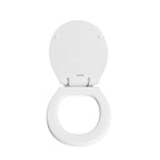 Sedile wc bianco per Azzurra vaso Jubilaeum larghezza 36 cm cerniere regolabili