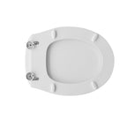 Sedile wc bianco per Azzurra vaso Jubilaeum larghezza 36 cm cerniere regolabili