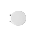 Sedile wc bianco per Azzurra vaso Zen  larghezza 39 cm cerniere fisse