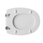 Sedile wc bianco per Azzurra vaso Zeus  larghezza 36