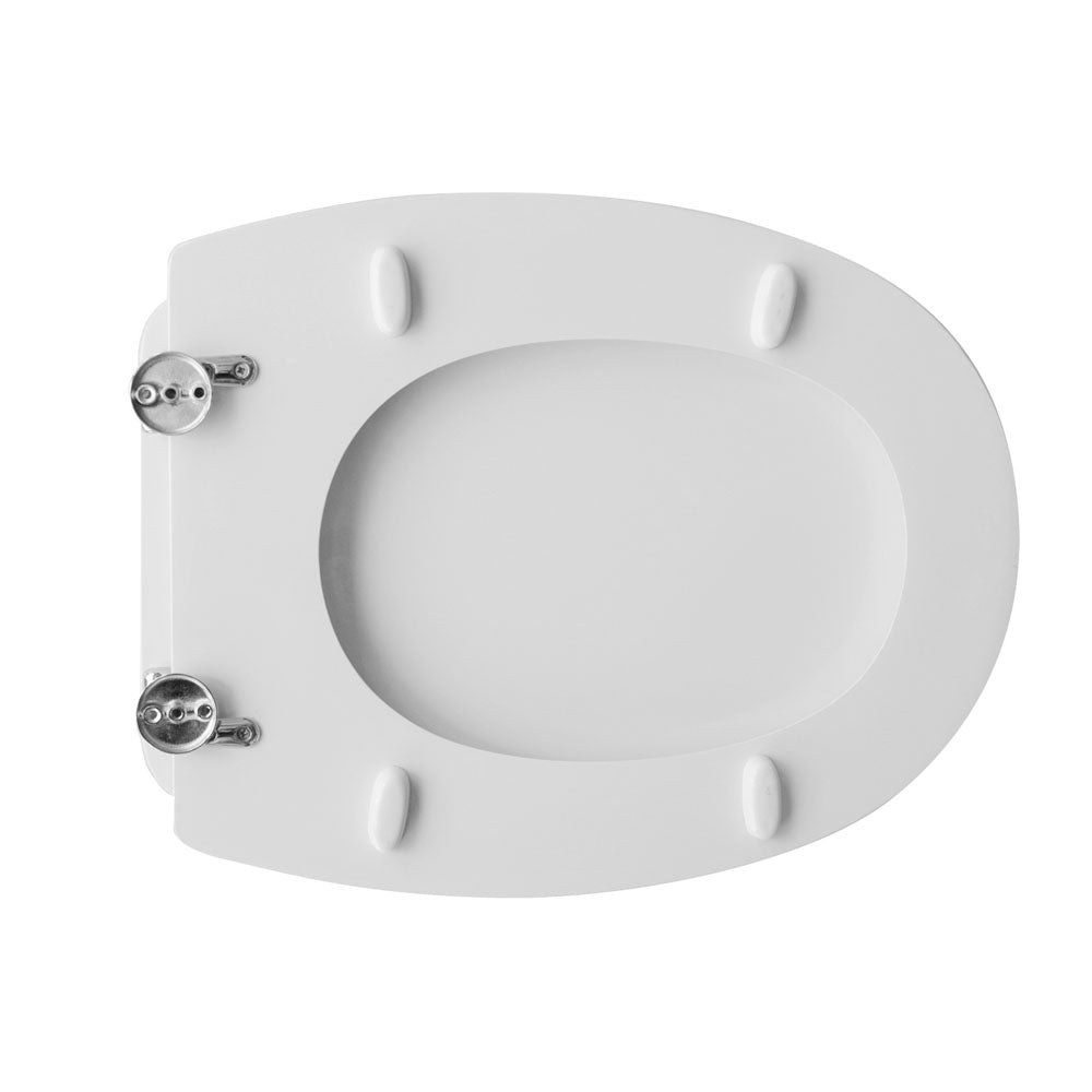 Sedile wc bianco per Azzurra vaso Zeus  larghezza 36