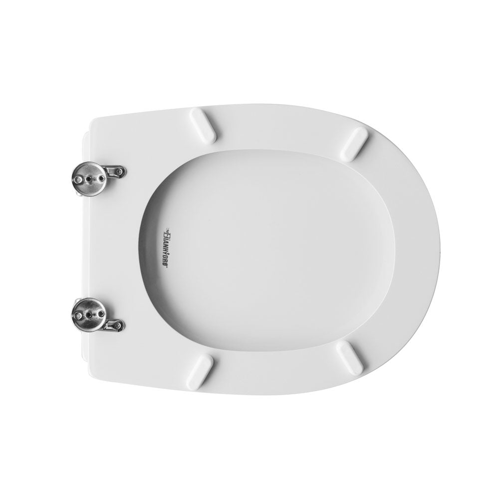 Sedile wc bianco per Cesame vaso serie Aretusina larghezza 35