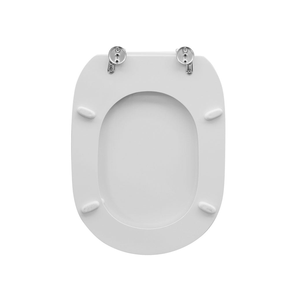 Sedile wc bianco per Cesame vaso serie Belle Epoque larghezza 36 cm cerniere regolabili