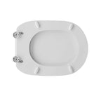 Sedile wc bianco per Cesame vaso serie Belle Epoque larghezza 36 cm cerniere regolabili