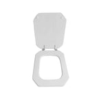 Sedile wc bianco per Cesame vaso serie DecÃ² larghezza 36 cm cerniere regolabili
