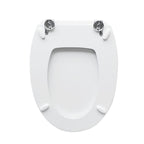 Sedile wc bianco per Cesabo vaso Exel cerniere regolabili