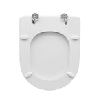 Sedile wc legno bianco per Cesame vaso Symbol larghezza 35