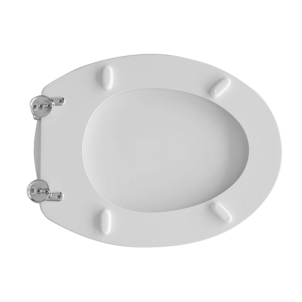 Sedile wc legno bianco per Cesame vaso Tifeo larghezza 34