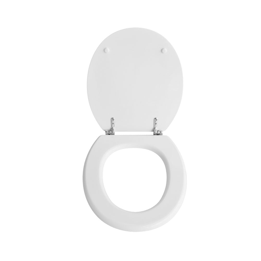 Sedile wc legno bianco per Catalano vaso Zero larghezza 37 cm cerniere regolabili