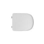 Sedile wc legno bianco per Dolomite vaso Gemma 2 larghezza 35 cm cerniere regolabili