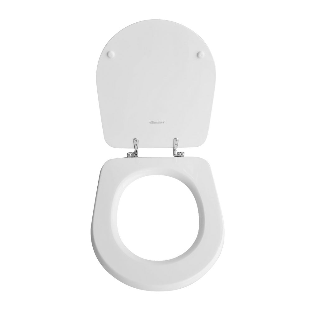 Sedile wc legno bianco per Dolomite vaso Petra larghezza 35