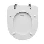 Sedile wc legno bianco per Dolomite vaso Petra larghezza 35