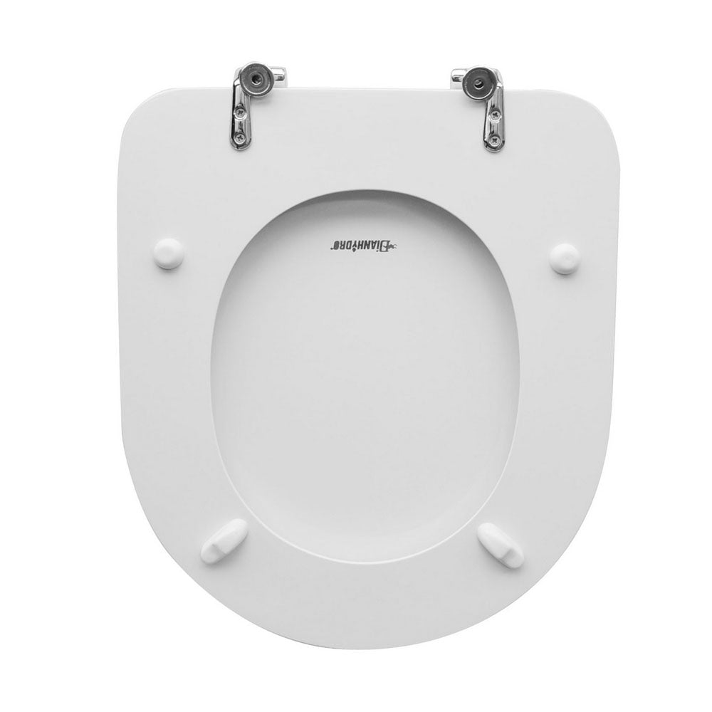 Sedile wc legno bianco per Dolomite vaso Petra larghezza 35