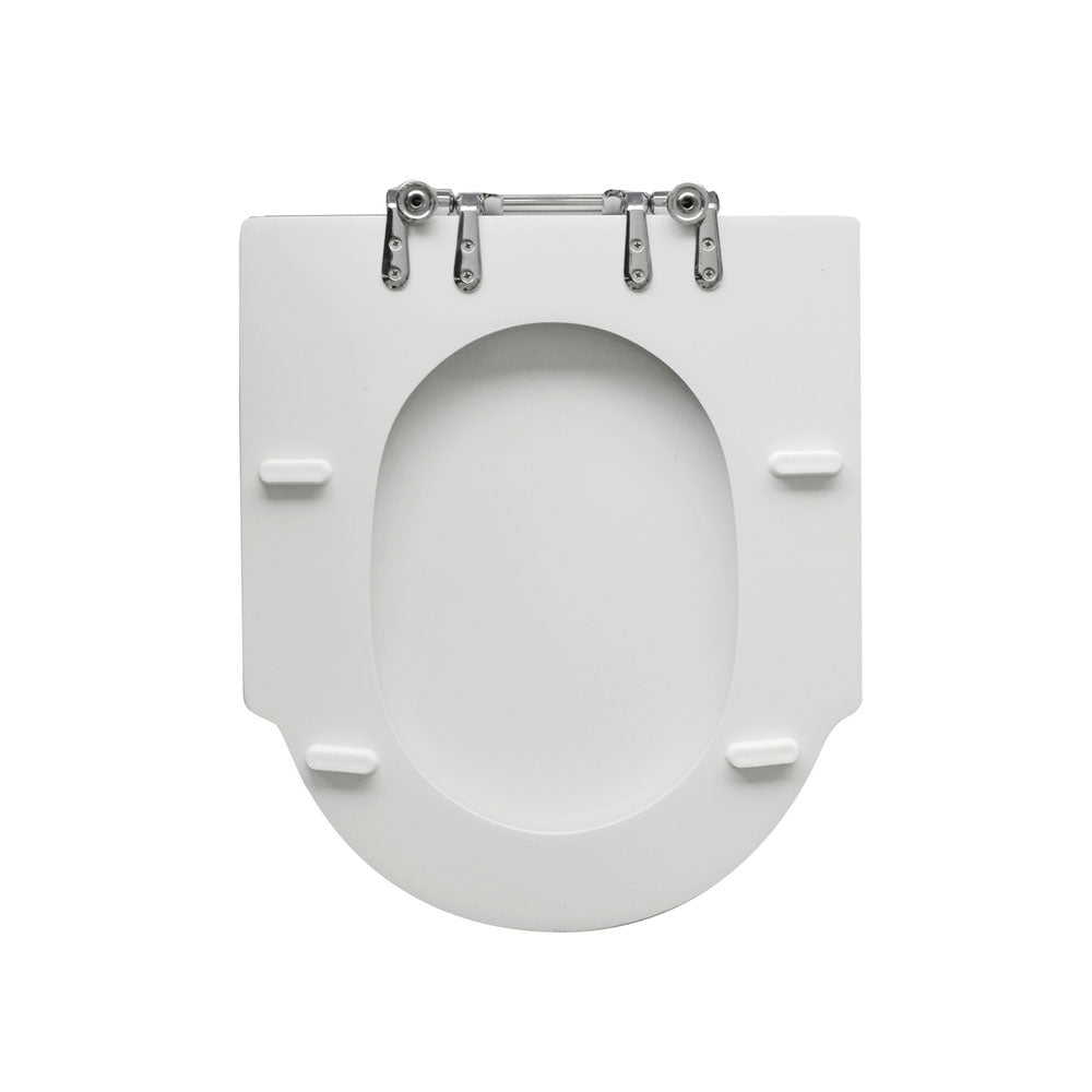 Sedile wc legno bianco per Dolomite vaso Zagara larghezza 36