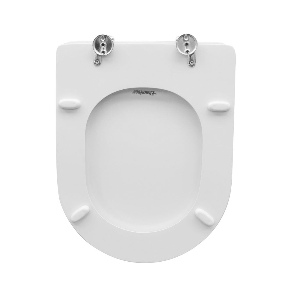 Sedile wc per Hidra vaso serie Pluvia larghezza 35 cm cerniere regolabili Unistop