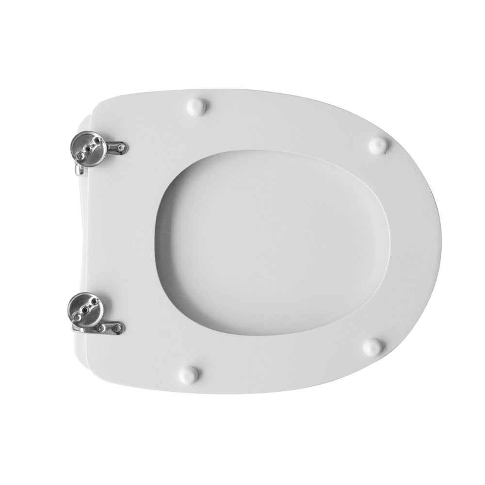 Sedile wc per Ideal Standard vaso serie Ala larghezza 37 cm cerniere regolabili