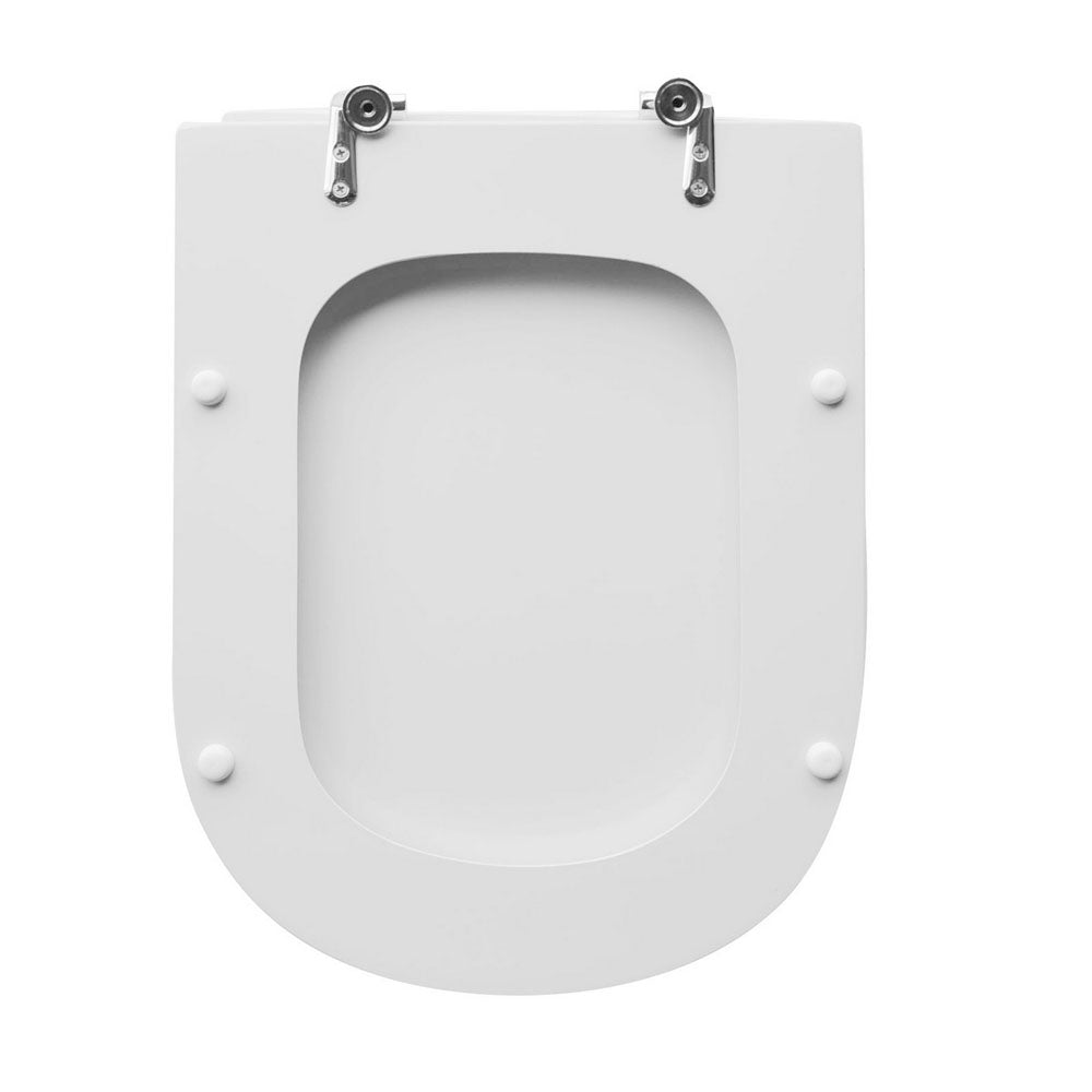 Sedile wc bianco per Ideal Standard vaso Calla larghezza 34