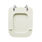 Sedile wc champagne per Ideal Standard vaso serie Conca larghezza 34 cm cerniere fisse