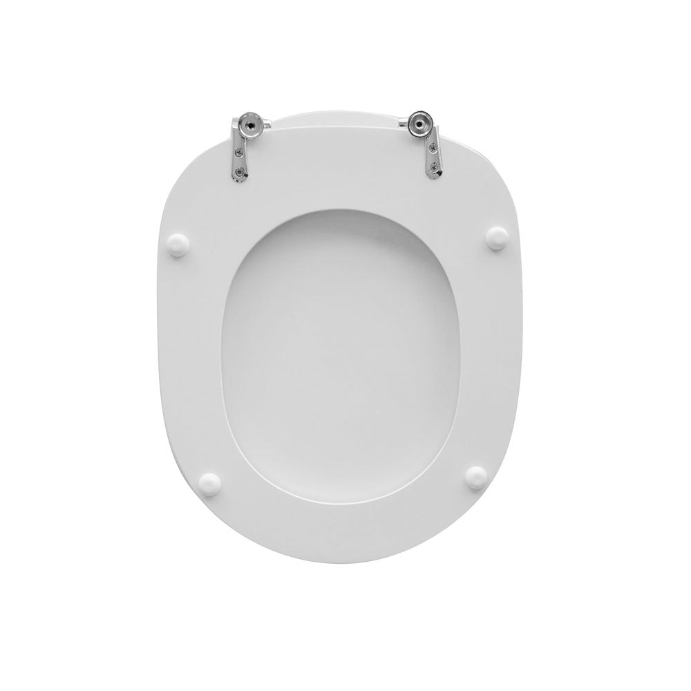 Sedile wc per Pozzi Ginori vaso serie Linea larghezza 35 cm cerniere fisse