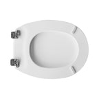 Sedile wc per Pozzi Ginori vaso Oasi larghezza 37 cm cerniere fisse