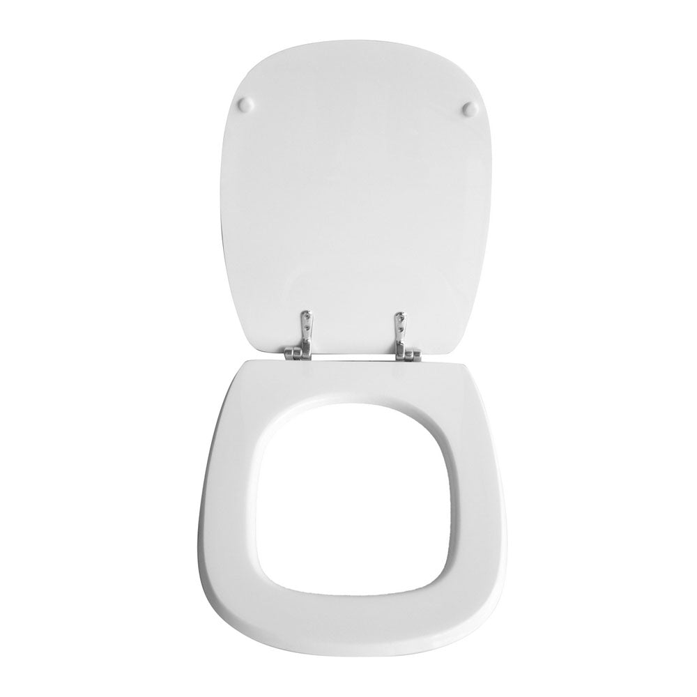 Sedile wc per Pozzi Ginori vaso Quinta larghezza 35 cm cerniere regolabili