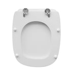 Sedile wc per Pozzi Ginori vaso Quinta larghezza 35 cm cerniere regolabili