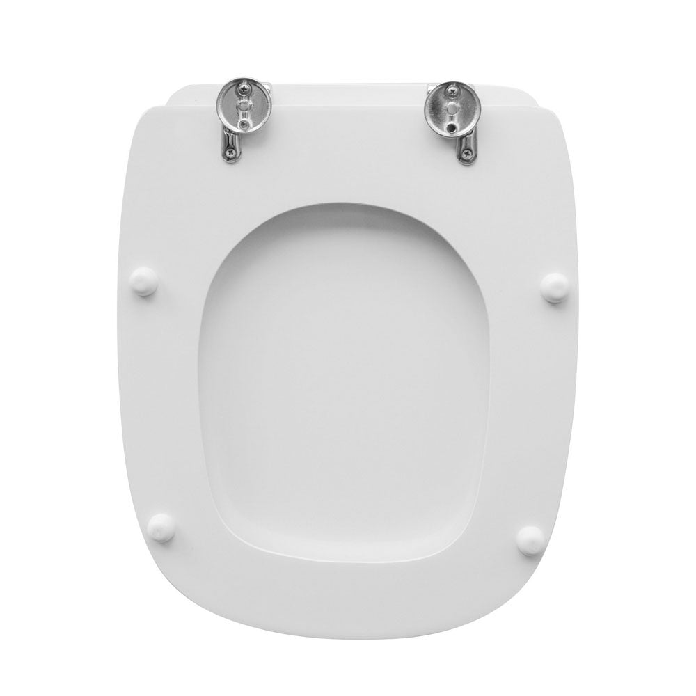 Sedile wc per Pozzi Ginori vaso Quinta larghezza 35 cm cerniere regolabili