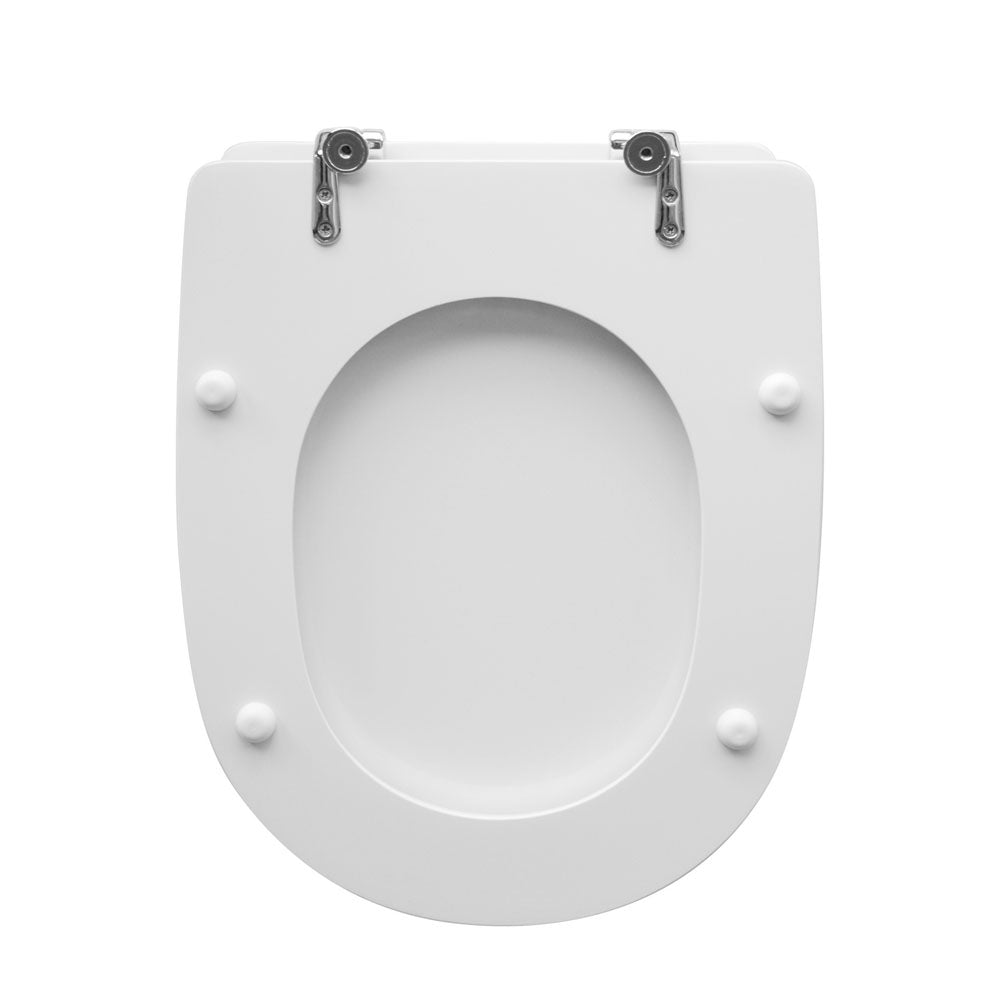 Sedile wc per Pozzi Ginori vaso Selnova 3 larghezza 35 cm cerniere fisse