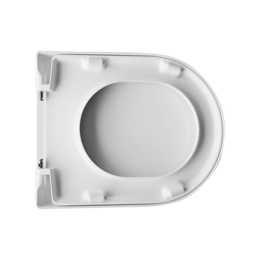 Sedile wc universale Dianter 1 termoindurente bianco cerniere regolabili