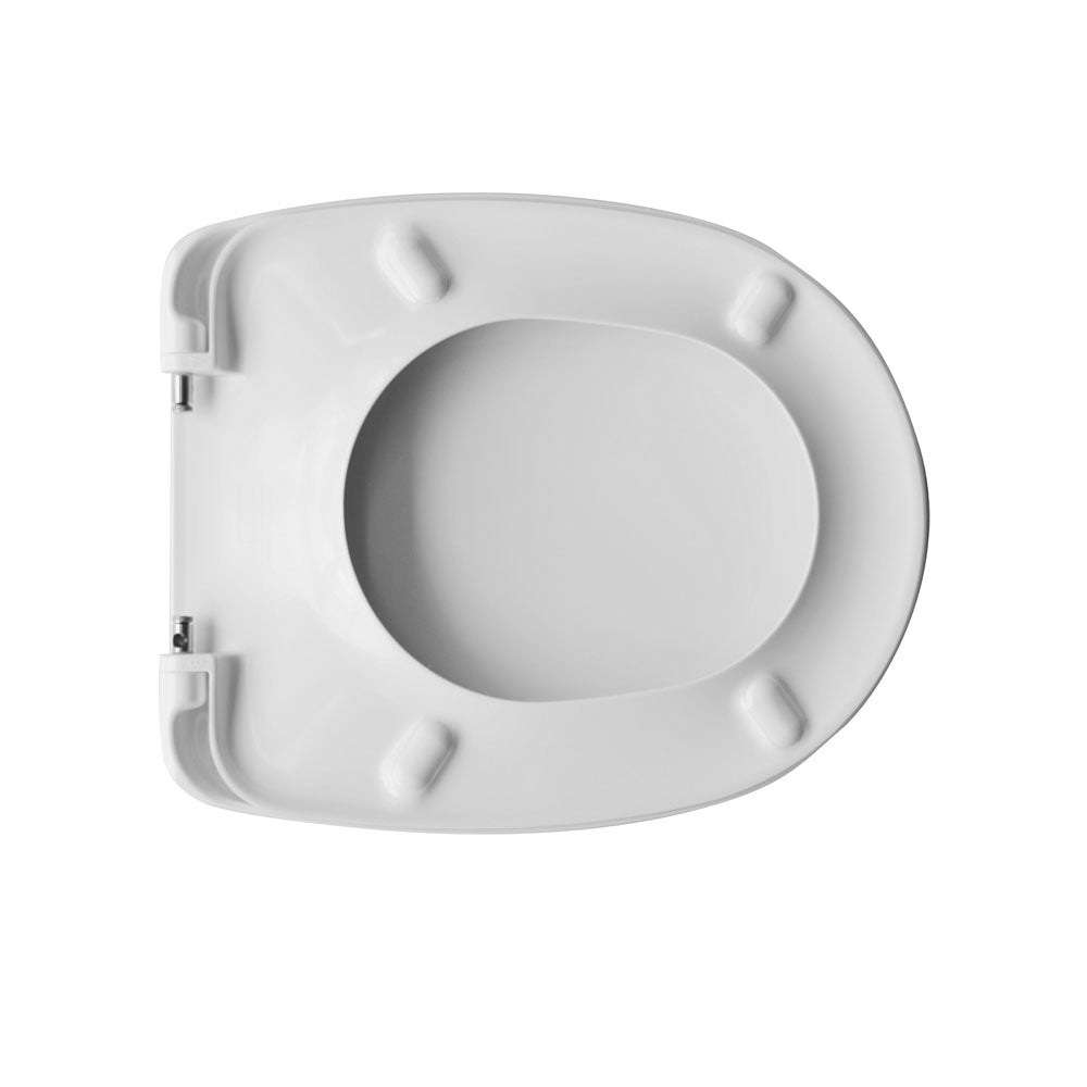 Sedile wc universale Dianter 3 termoindurente bianco cerniere regolabili
