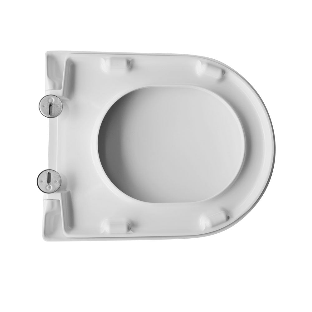 Sedile wc universale Dianter 4 termoindurente bianco cerniere regolabili