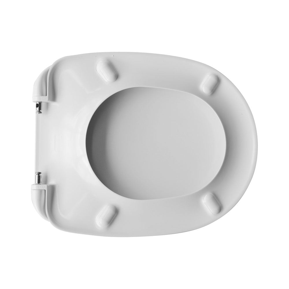 Sedile wc universale Dianter 6 termoindurente bianco cerniere regolabili