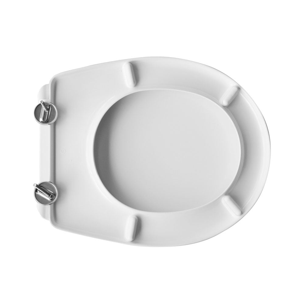 Sedile wc universale Dianter 8 termoindurente bianco cerniere regolabili