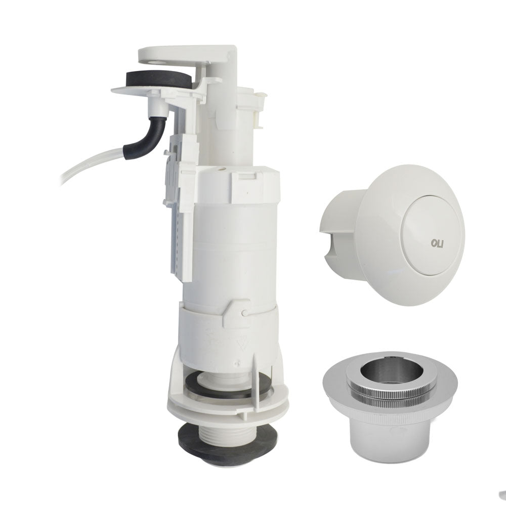 Batteria di scarico per cassetta alta OLI Deluxe con pulsante