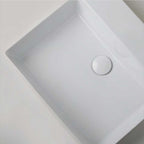 Lavabo da appoggio squadrato Ceramica Azzurra Elegance 60x45 cm