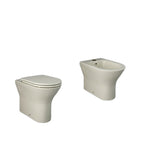 Sanitari Filomuro cm 36x55 mod. Sensation wc rimless+bidet+sedile soft close scarico universale Beige Opaco