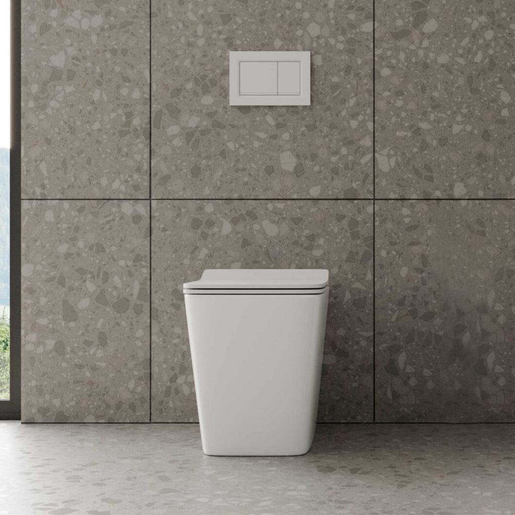 Vaso filomuro senza brida BathCore serie Tela - 56x36x41 cm