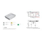 Lavabo ad incasso T-Edge ceramica bianca lucida 61x46 peso 17 kg