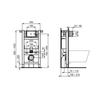 Cassetta di scarico per sanitari sospesi Ideal Standard Prosys 150 cartongesso
